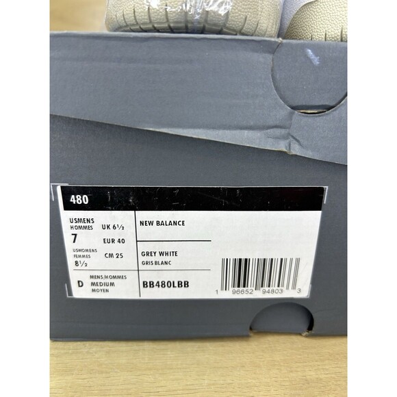 New Balance 480 Shoes, Style# BB480LBB,  Size M7 W8.5 Tan/White MSRP $99.99 main image 4